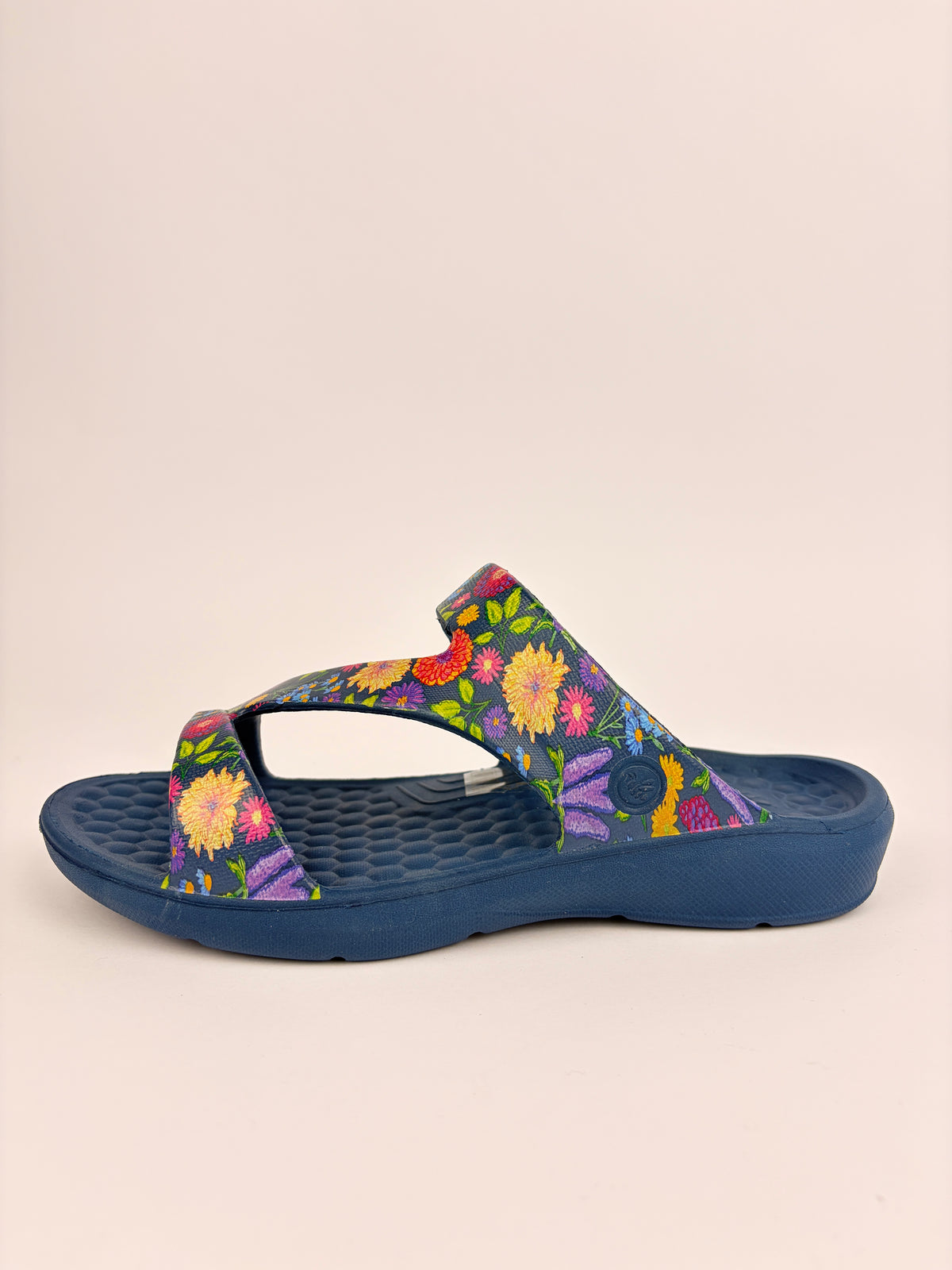 Joybees Everyday Sandal Navy Floral
