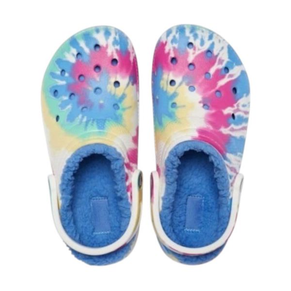 Crocs Classic Lined Tie Dye Clog Blue