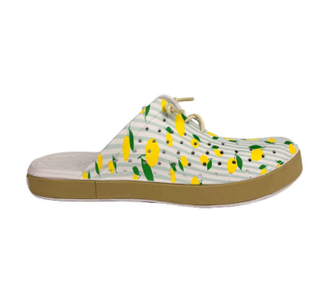 Joybees Weekend Mule Lemon Stripe