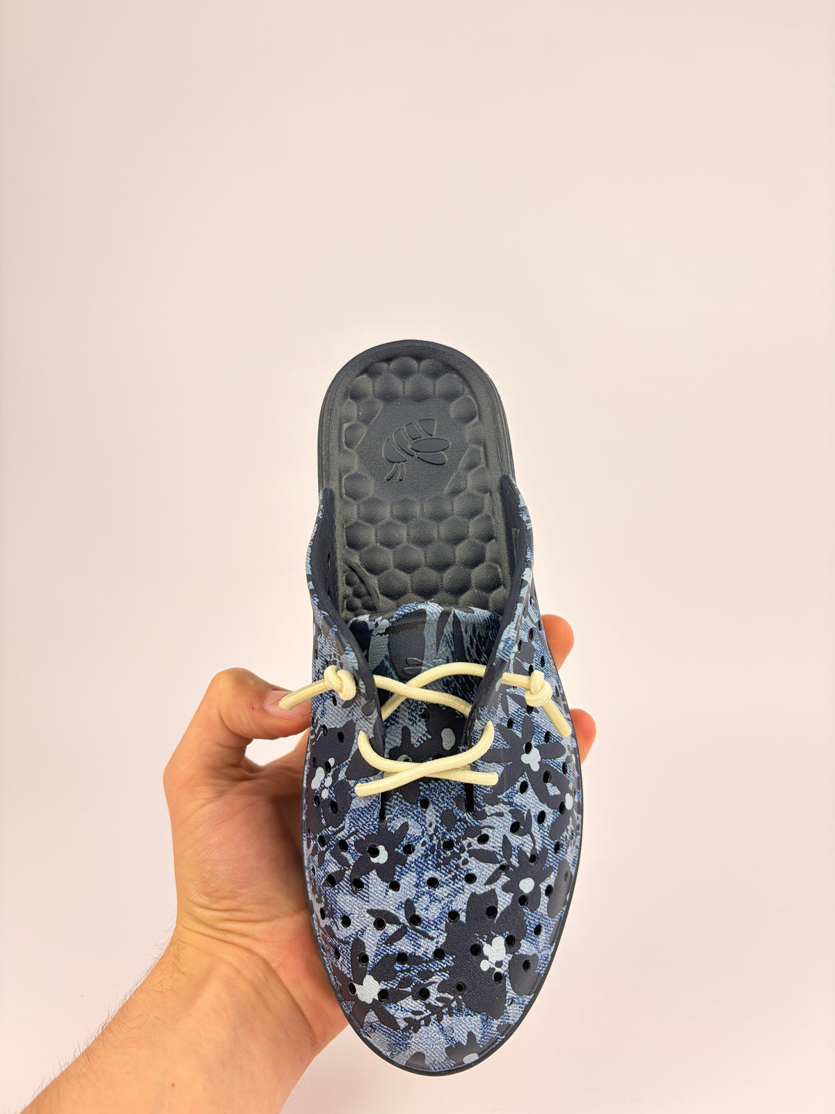 Joybees Weekend Mule Denim Floral