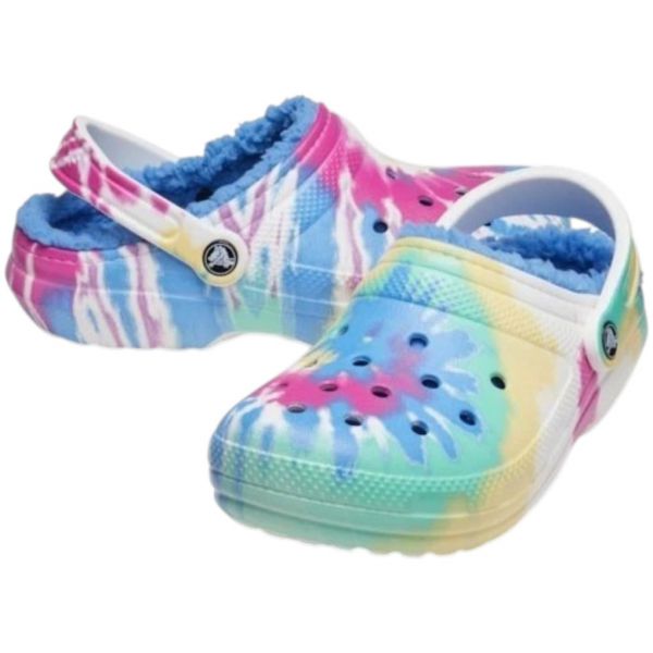 Crocs Classic Lined Tie Dye Clog Blue